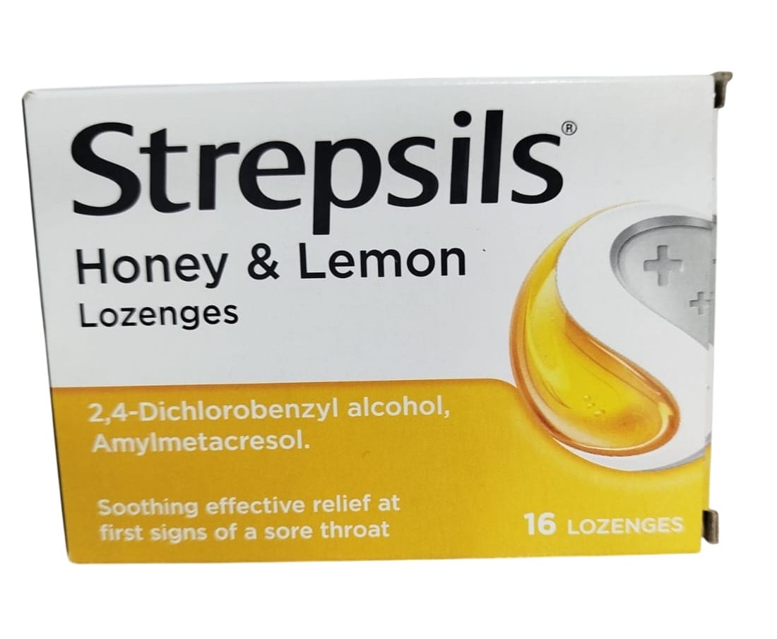 Strepsils Honey & Lemon Lozenges, 16 Count