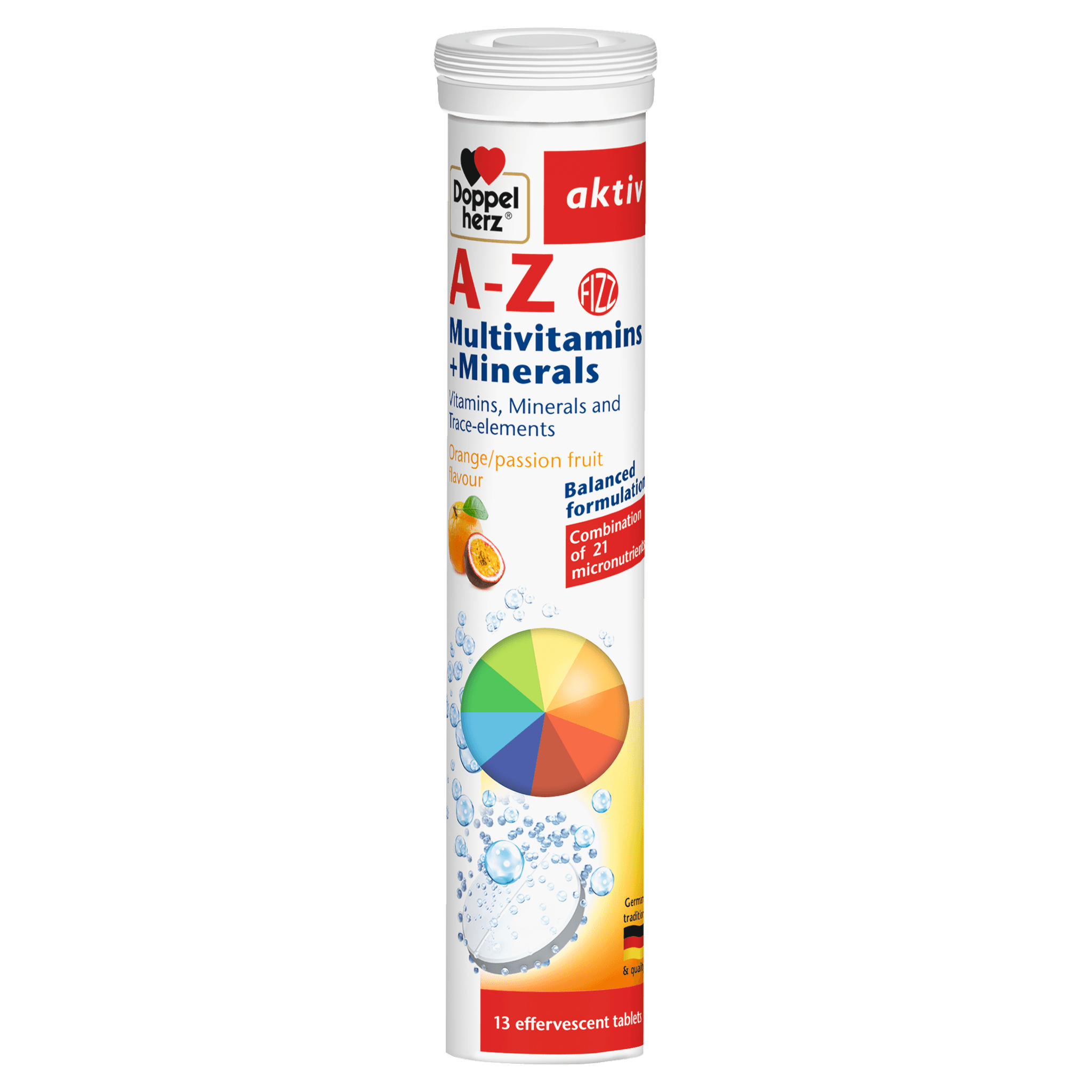 DOPPEL HERZ A Z MULTIVITAMINS MINERALS 13 EFFERVESCENT TABLETS
