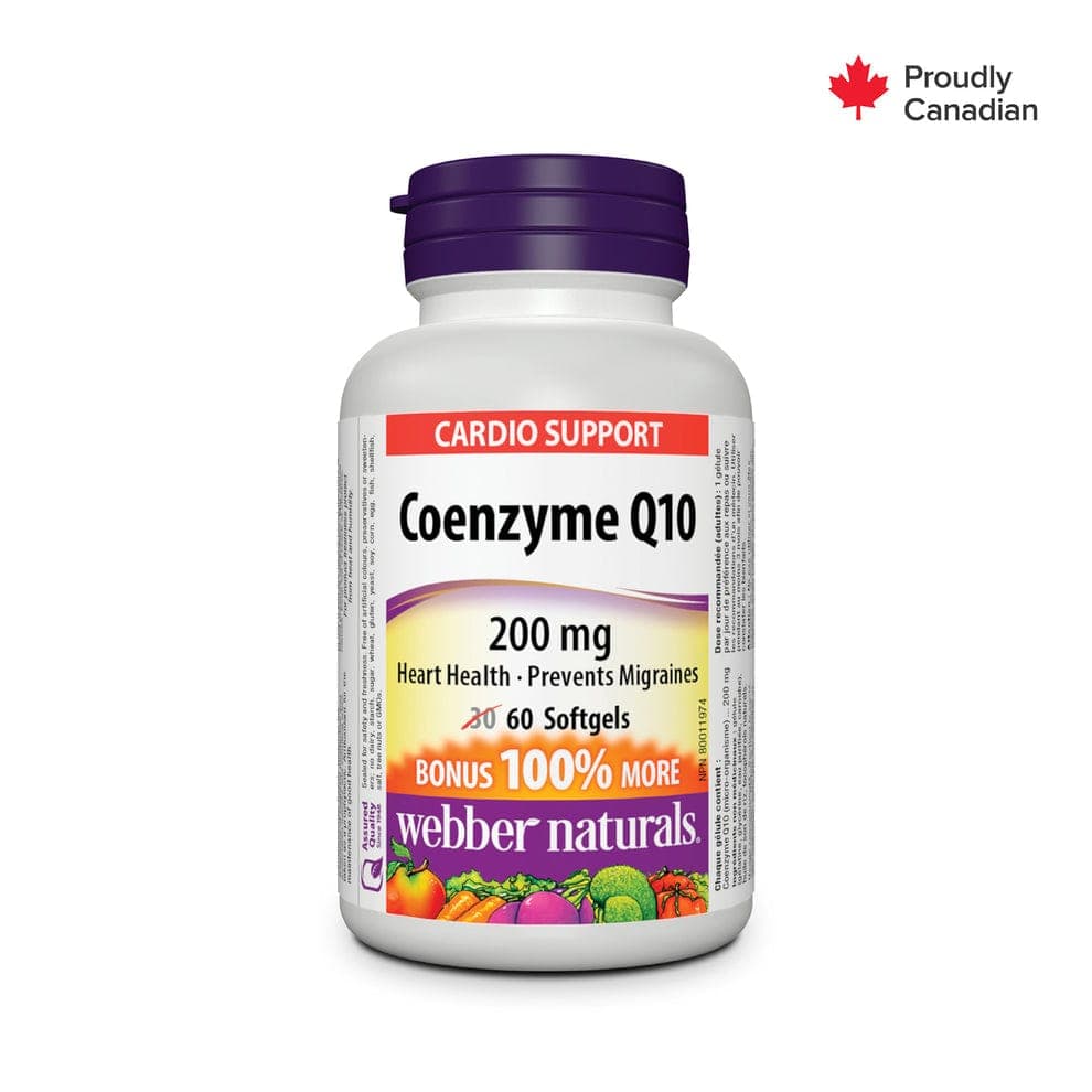 WEBBER NATURALS COENZYME Q10 200MG SOFTGELS 60'S