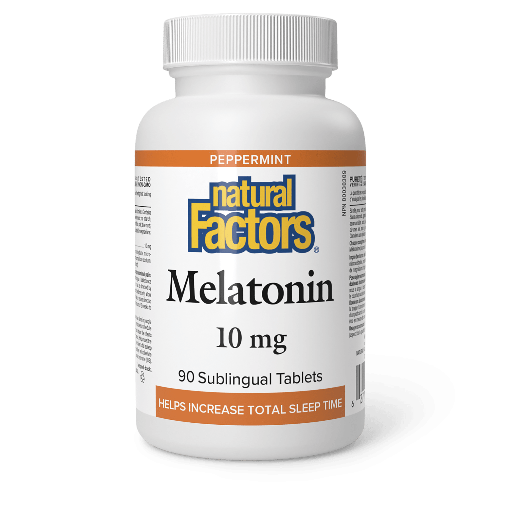 NATURAL FACTORS MELATONIN 10MG 90SUBLINGUAL TABLETS