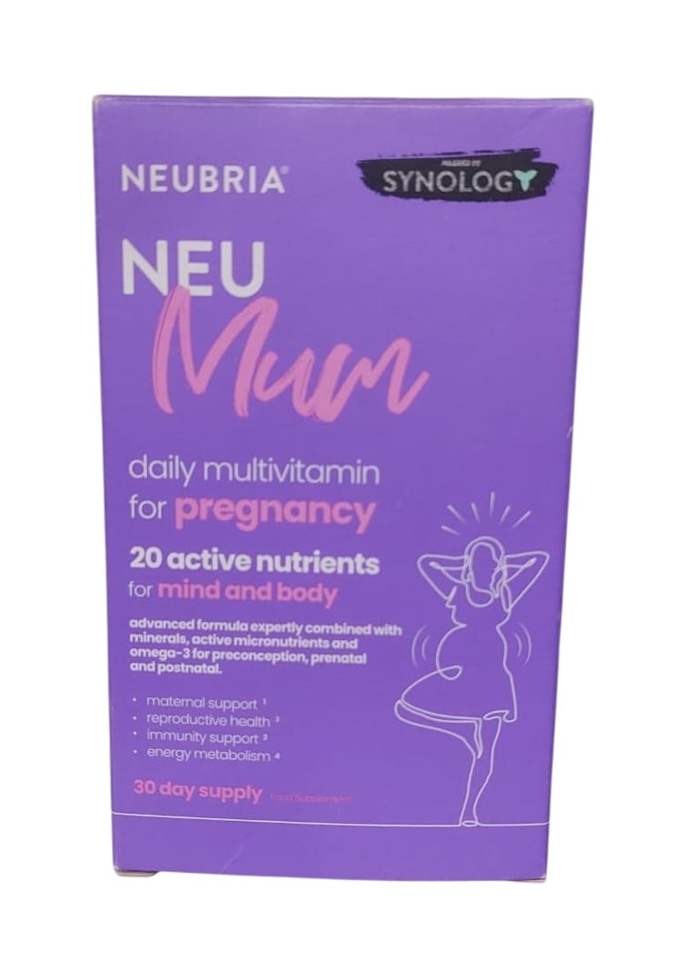 NEU MUM DAILY MULTIVIT FOR PREGNANCY 30S