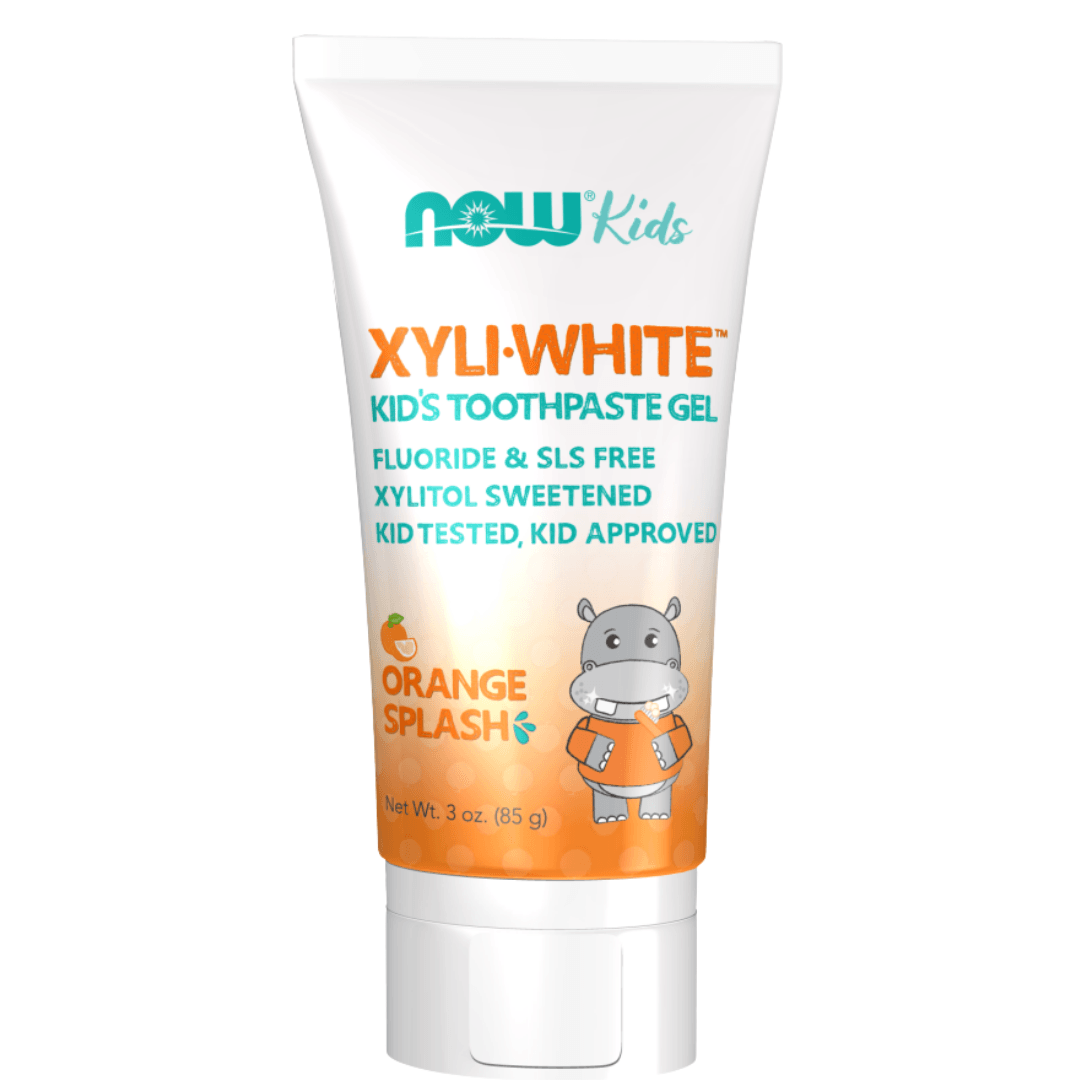 NOW XYLIWHITE KIDS TOOTHPASTE GEL ORANGE SPLASH 85GL