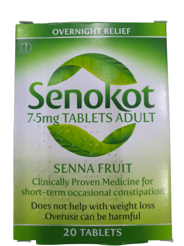 SENOKOT 7.5MG TABS 20S