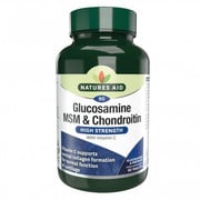 NATURES AID GLUCOSAMIN MSM AND CHONDROTIN HIGH STRENGTH 90 TABLETS