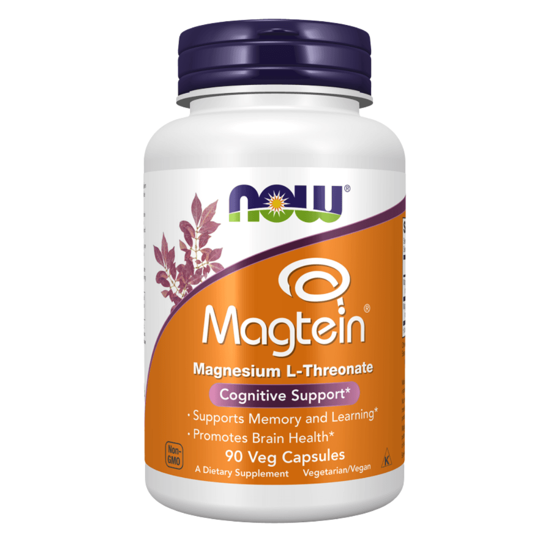 NOW MAGTEIN MAGNESIUM L THREONATE VEG CAPSULES 90's