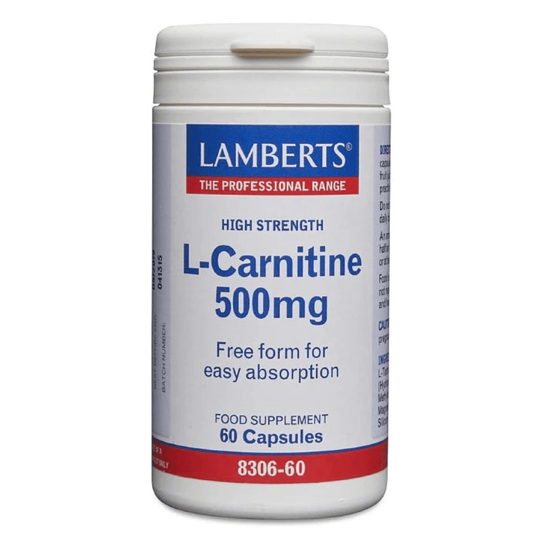 LAMBERTS HIGH STRENGTH L CARNITINE 500MG CAPSULES 60'S