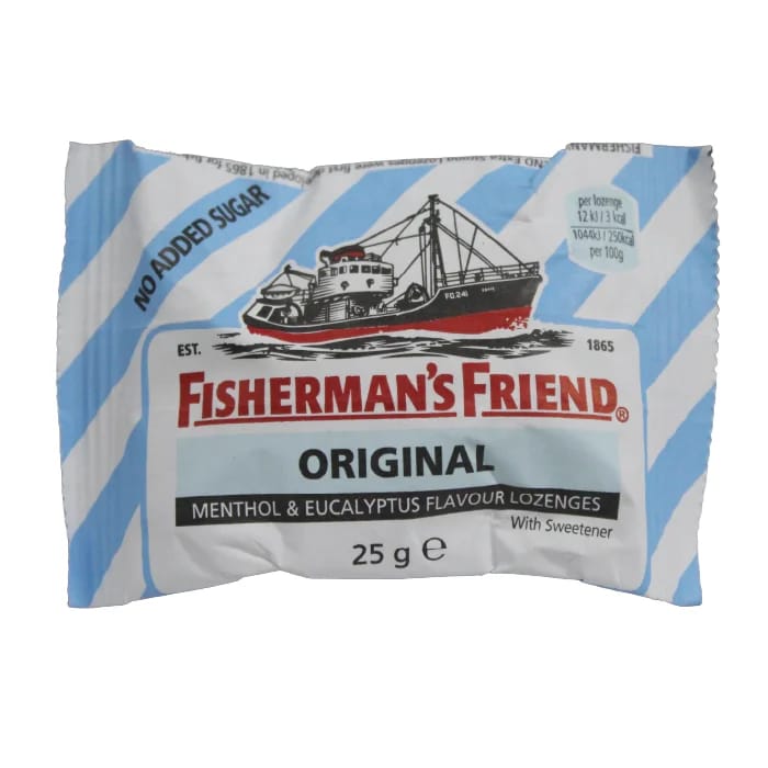 FISHERMANS FRIEND ORIGINAL MENTHOL AND EUCALYPYUS FLAVOR LOZENGES 25G