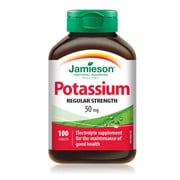JAMIESON POTASSIUM REGULAR STRENTH 50MG 100 TABLETS