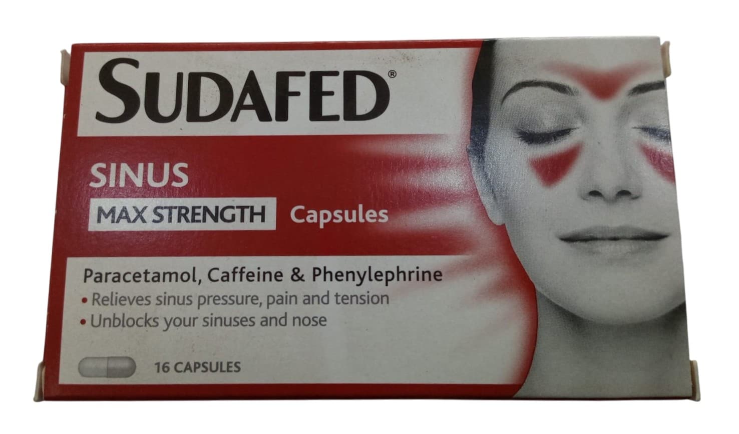 SUDAFED MAX STRENGTH CAPSULES, 16 COUNT