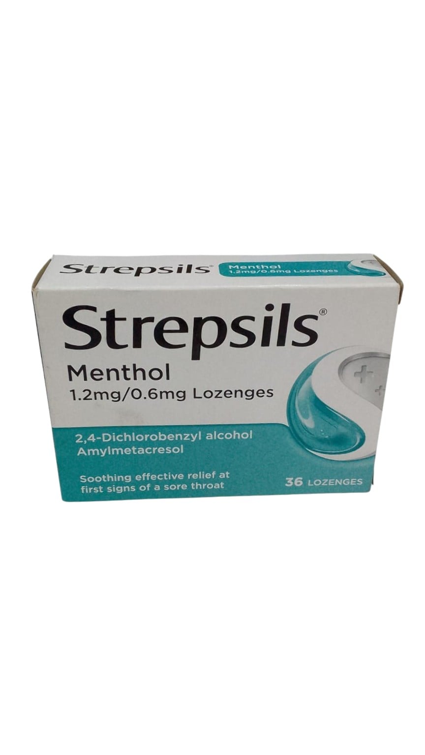 STREPSILS METHOL 1 2MG 0 6MG LOZENGES 36S