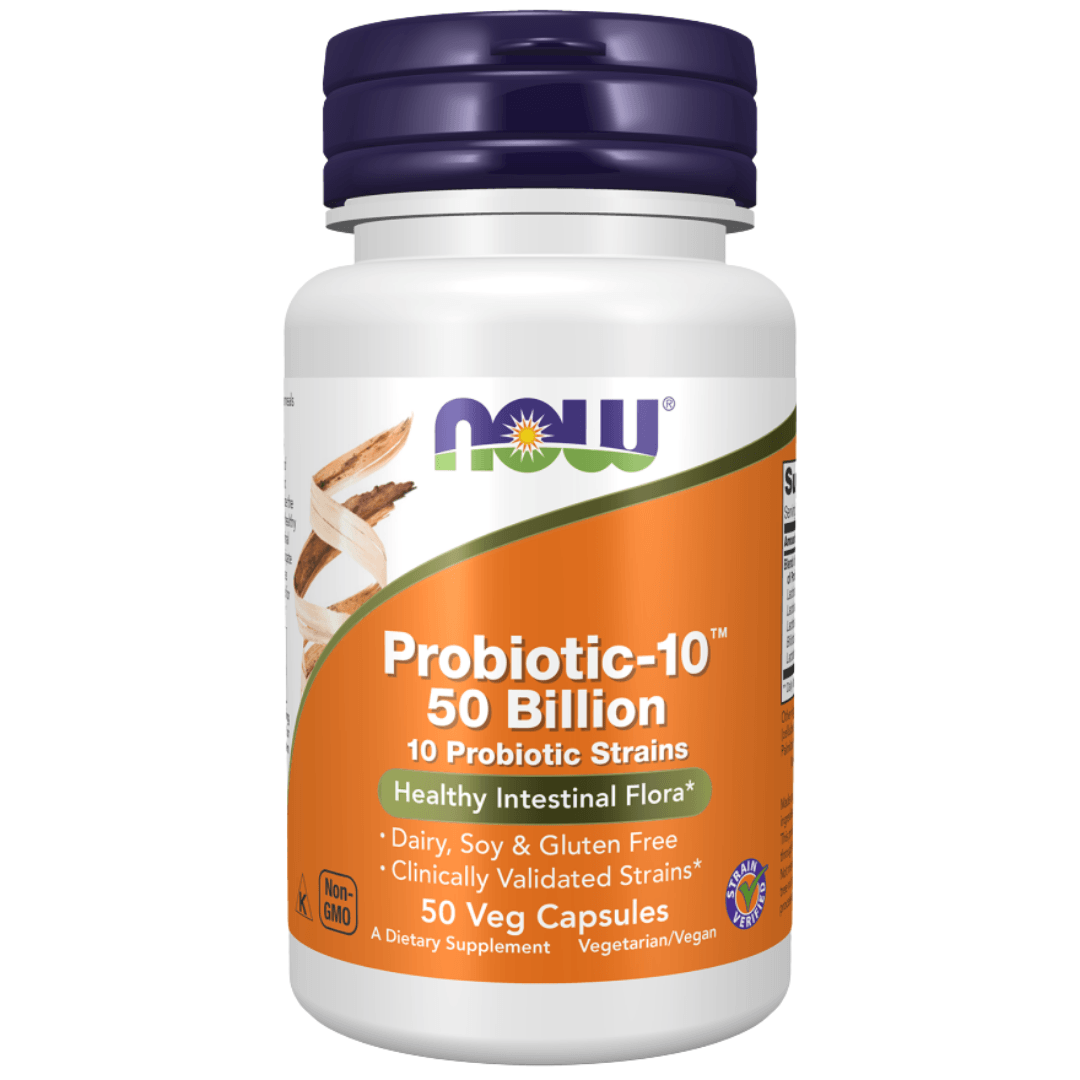 NOW PROBIOTIC 10 50 BILLION 50VEG CAPSULES